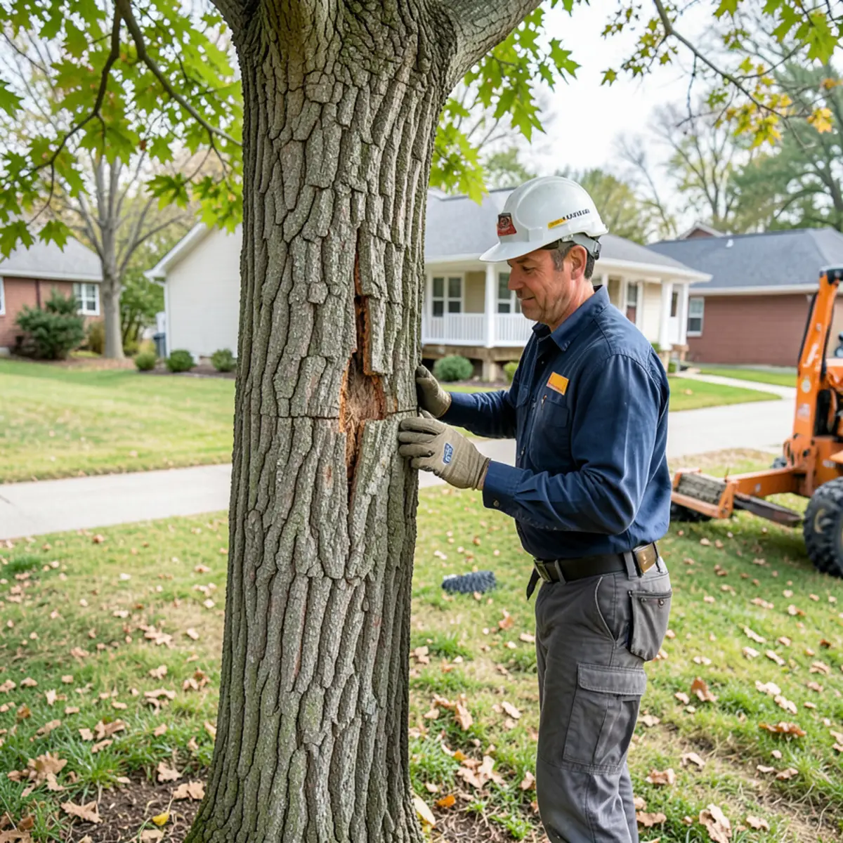 Tree service operational site in Holt