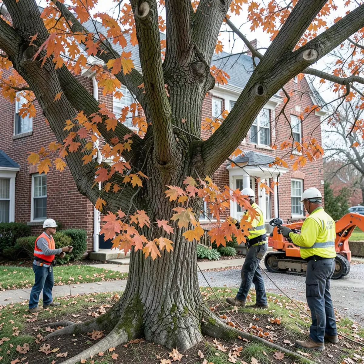 Tree service operational site in Mason